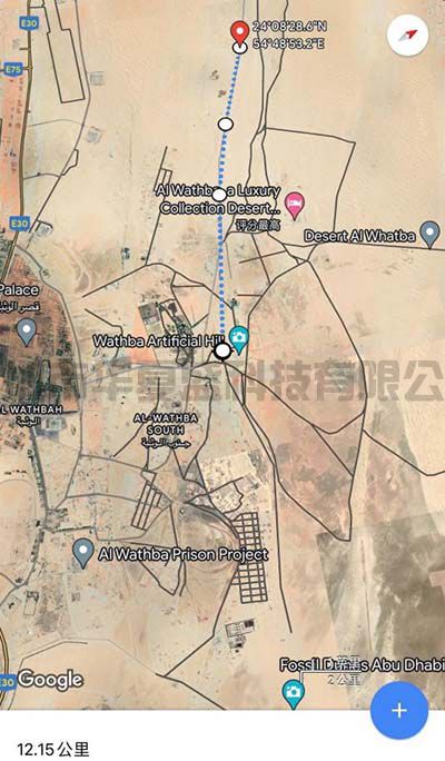 MimoMesh电台 阿联酋  首都之门-哈菲特山 140公里 沙丘Fossil Dunes Abu Dhabi 地面对地面 25公里 传输性能测试报告(图12)