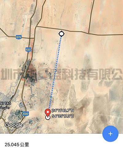 MimoMesh电台 阿联酋  首都之门-哈菲特山 140公里 沙丘Fossil Dunes Abu Dhabi 地面对地面 25公里 传输性能测试报告(图18)