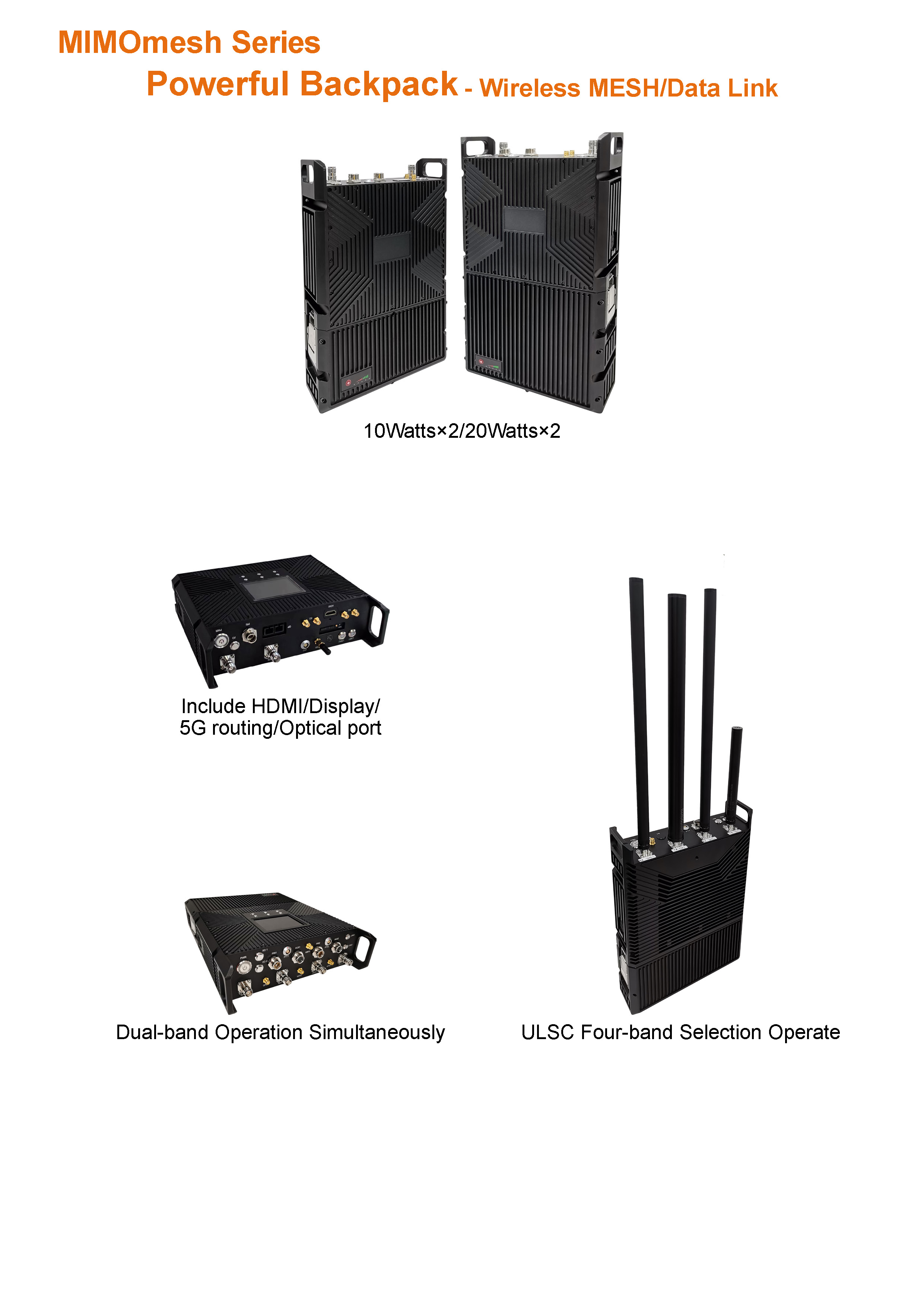 MIMOmesh Powerful Backpack Series(图1)